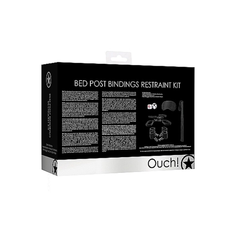 Bed Post Bindings Restraing Kit - Black